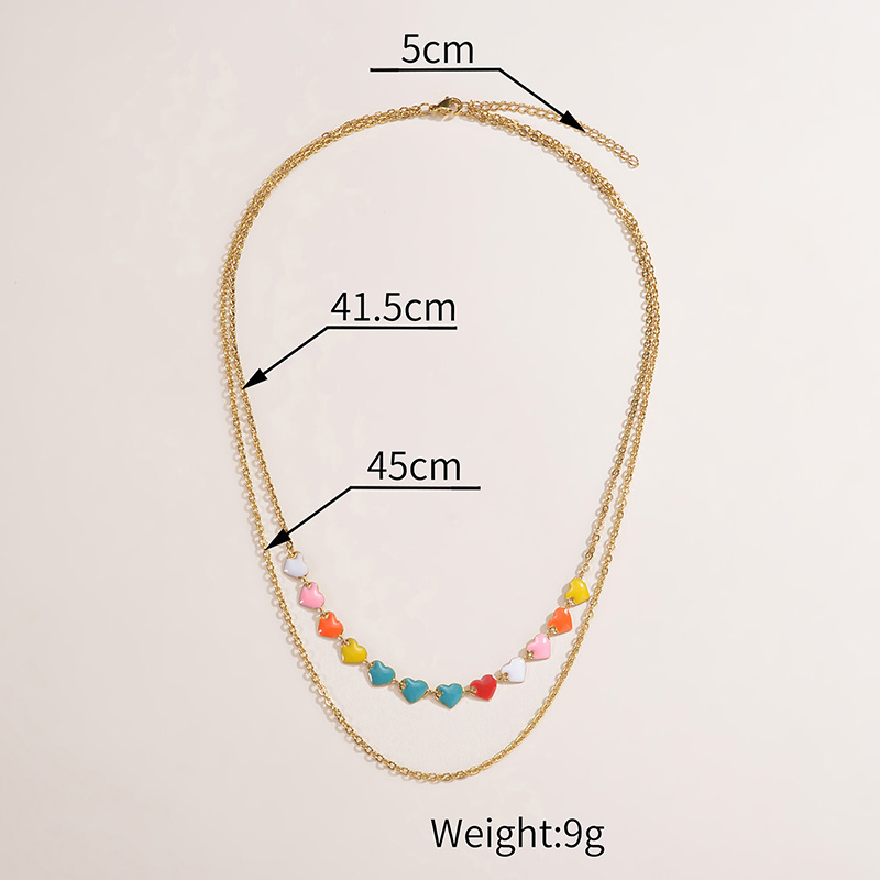 Sweet Star Heart Shape Stainless Steel Necklace Plating Stainless Steel Necklaces