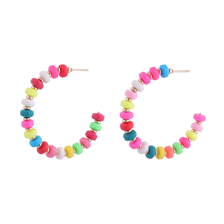 Fashion Geometric Beaded Beads Ear Studs 1 Pair