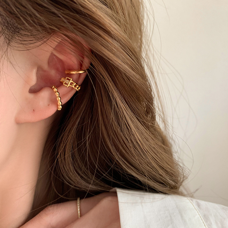 Vintage Style Geometric Copper Earrings Plating Copper Earrings