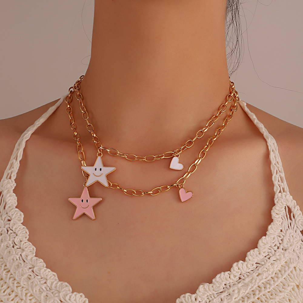 Cute Star Alloy Plating Necklace 1 Piece