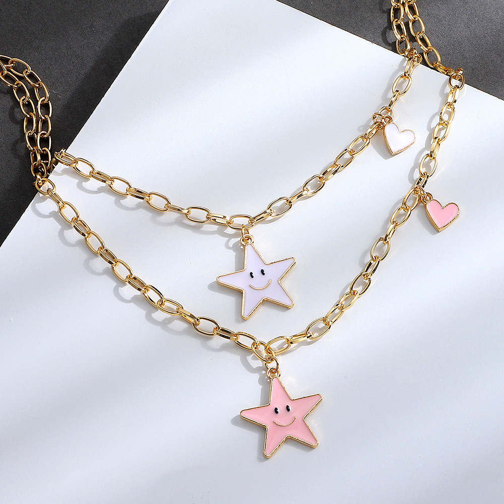 Cute Star Alloy Plating Necklace 1 Piece