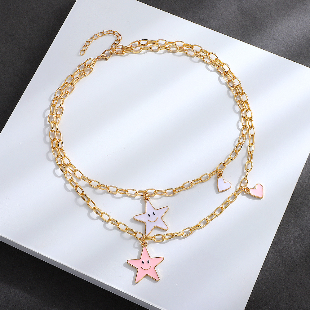 Cute Star Alloy Plating Necklace 1 Piece