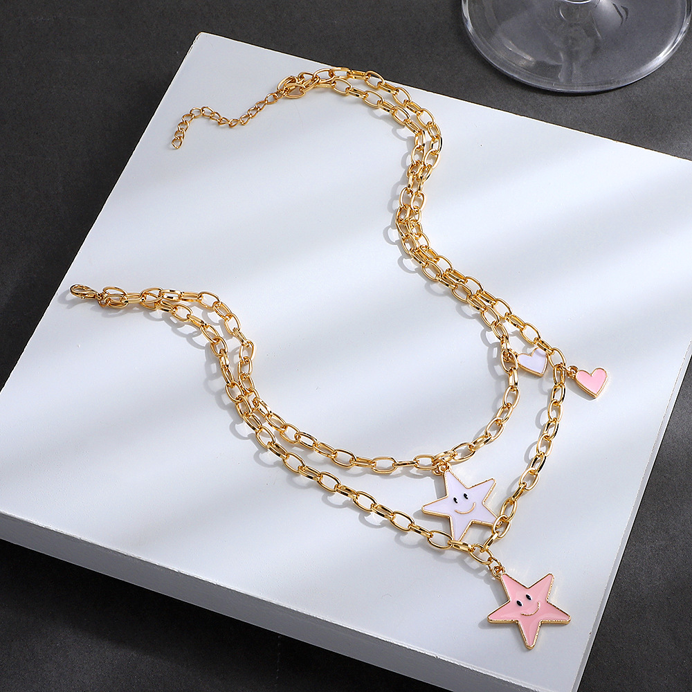 Cute Star Alloy Plating Necklace 1 Piece