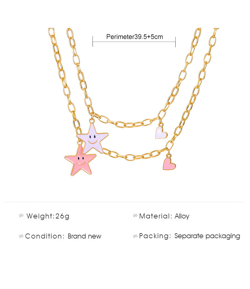 Cute Star Alloy Plating Necklace 1 Piece