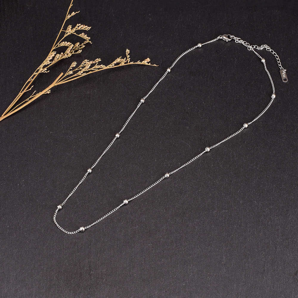Simple Style Geometric Titanium Steel Necklace Plating Stainless Steel Necklaces