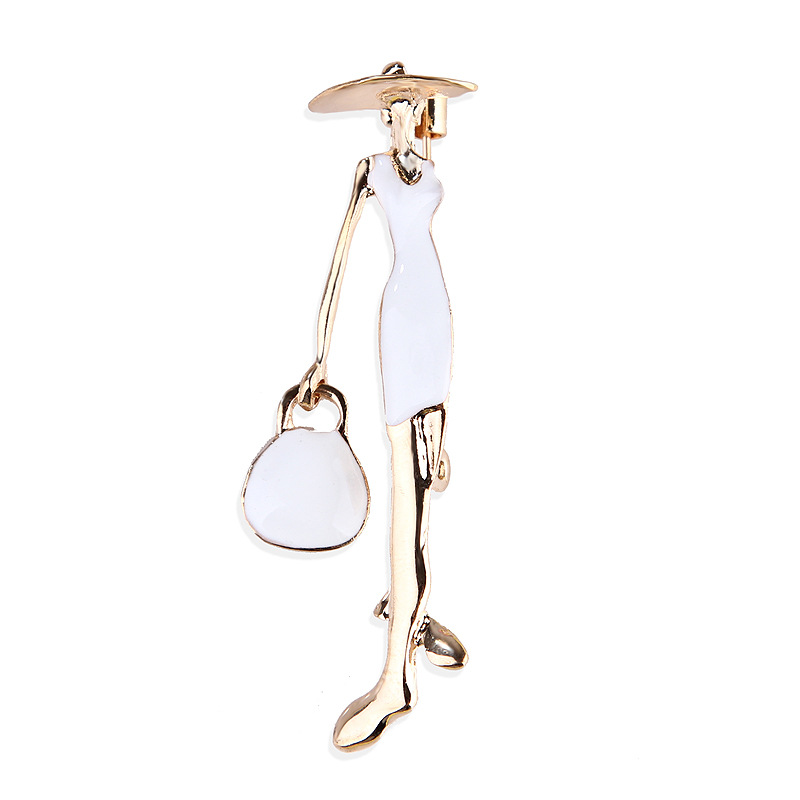 Simple Style Human Alloy Plating Brooches