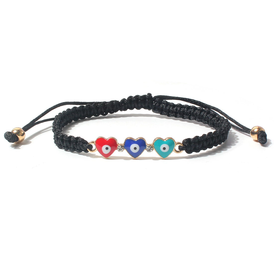 Fashion Devilu0027S Eye Alloy Fabric Bracelets 1 Piece