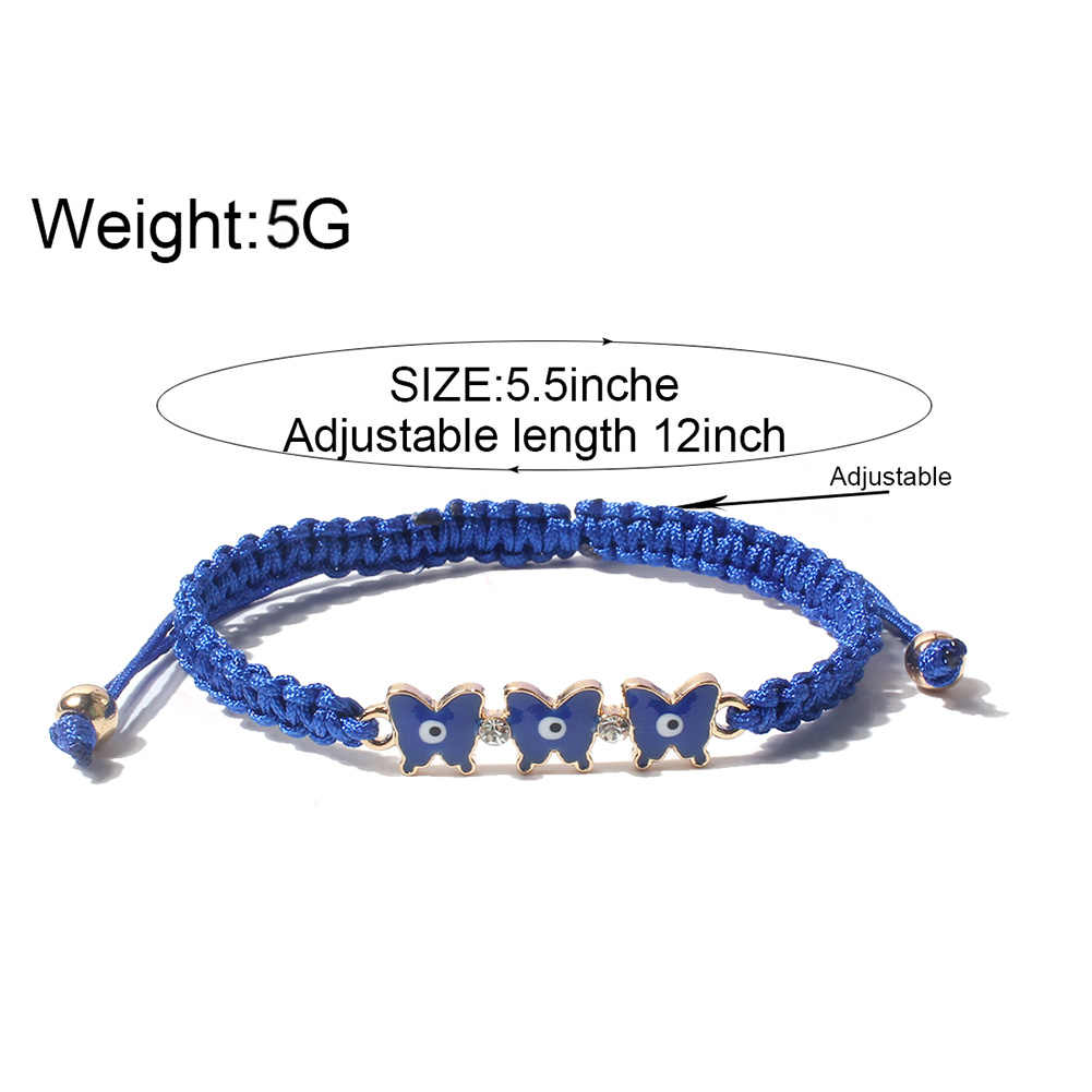 Fashion Eye Butterfly Alloy Braid Bracelets 1 Piece