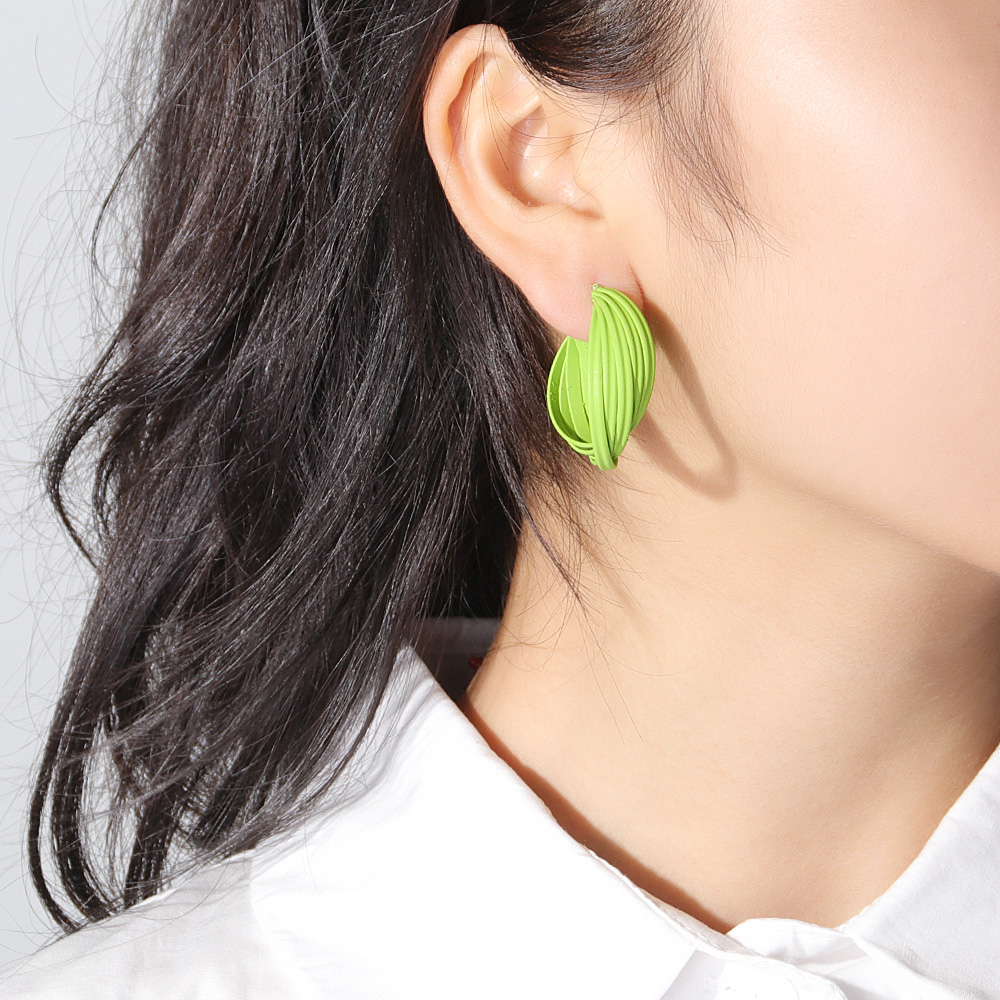 Sweet Round Alloy Hoop Earrings