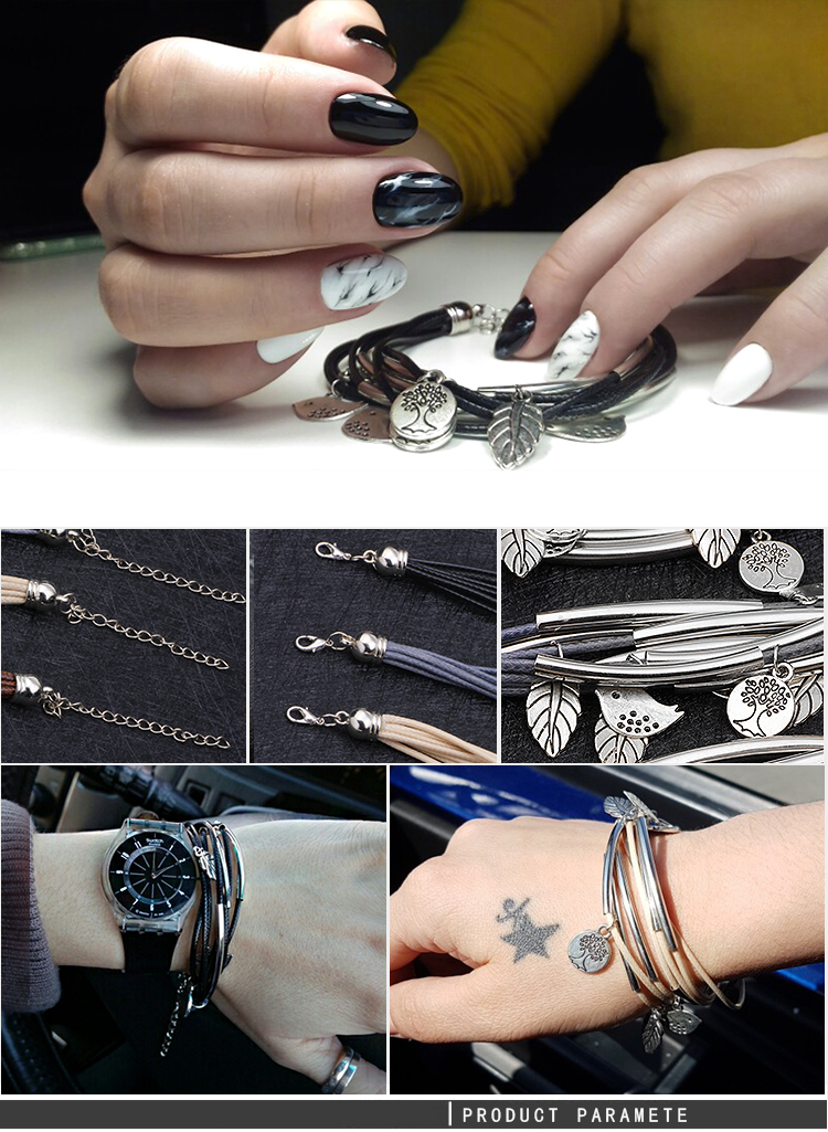 Elegant Animal Alloy Tassel Bracelets