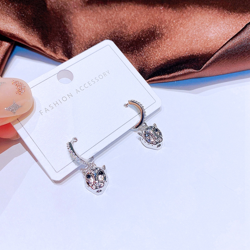 Hip-Hop Animal Copper Dangling Earrings Plating Zircon Copper Earrings