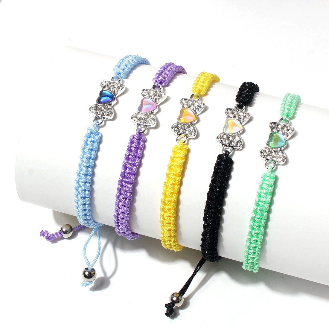 Simple Style Bow Knot Alloy Inlay Rhinestone Bracelets