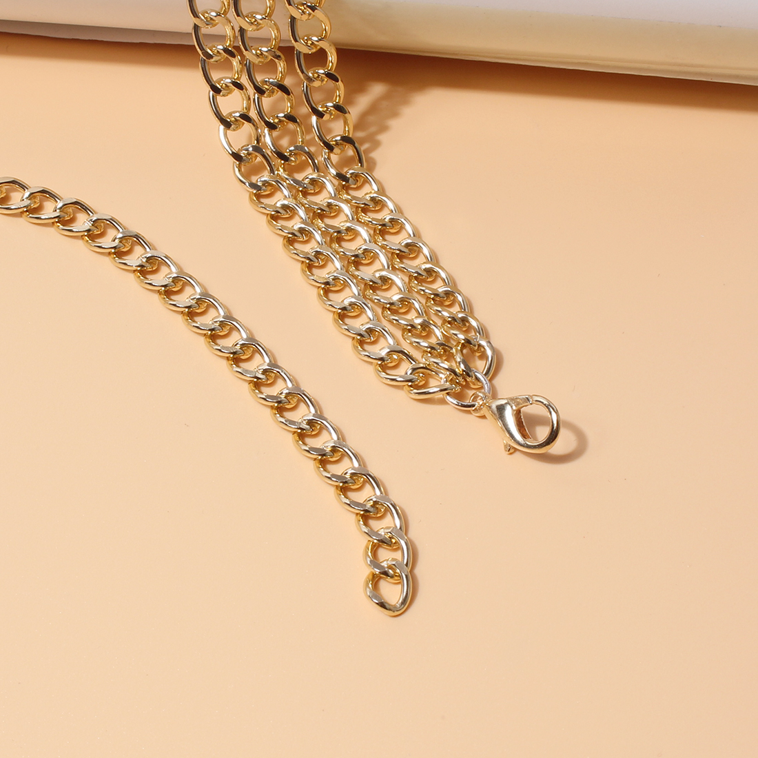 Fashion Geometric Alloy Plating Waist Chain