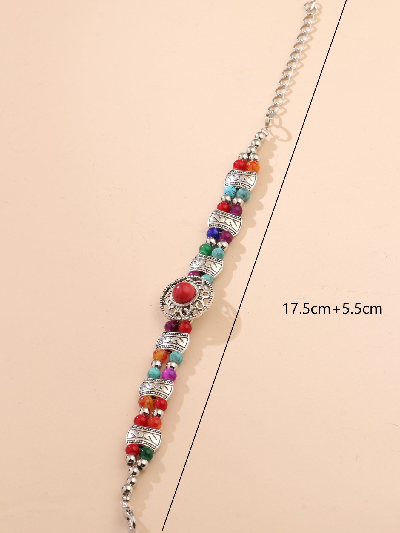 Pastoral Round Dots Alloy Beads Bracelets