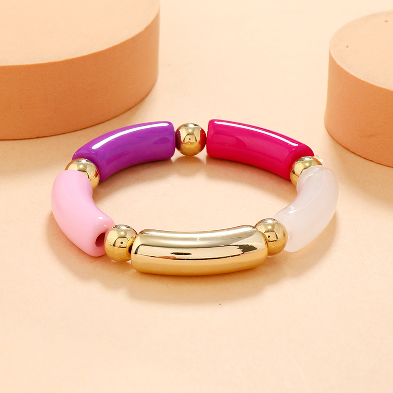 Fashion Geometric Arylic Color Matching Other Bangle 1 Piece