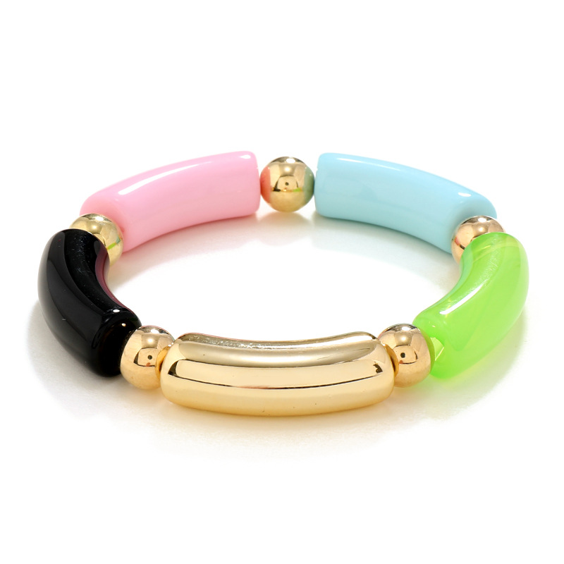 Fashion Geometric Arylic Color Matching Other Bangle 1 Piece