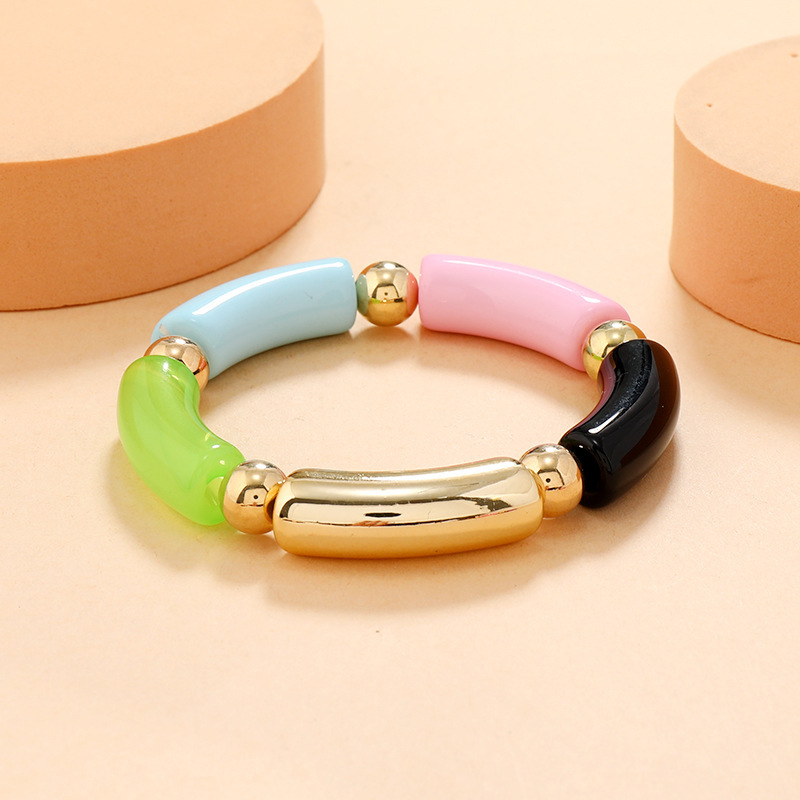 Fashion Geometric Arylic Color Matching Other Bangle 1 Piece