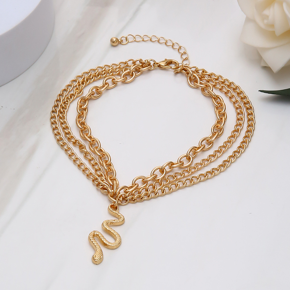 Fashion Snake Alloy Plating Anklet