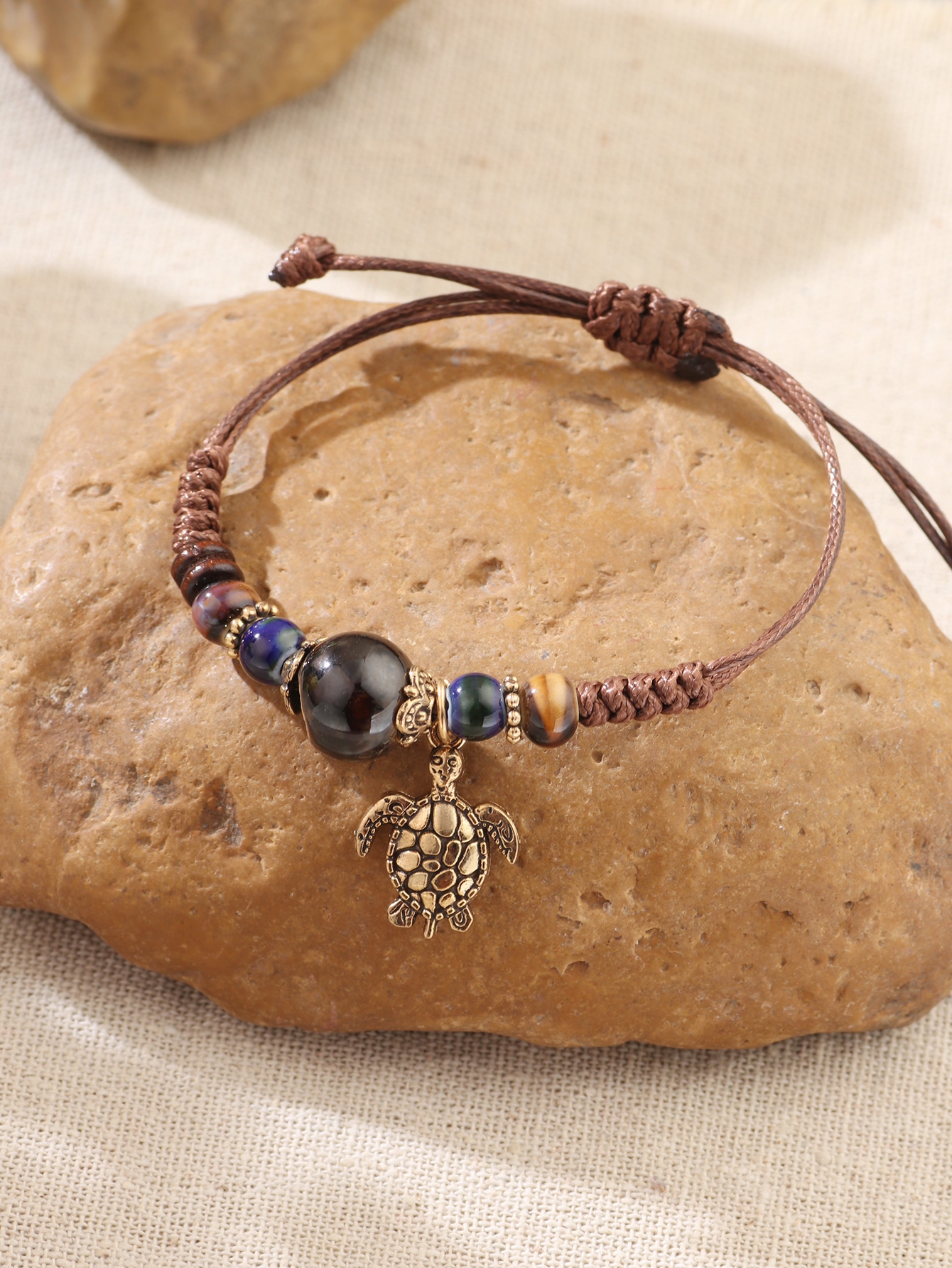 Retro Animal Alloy Polyester Beads Bracelets