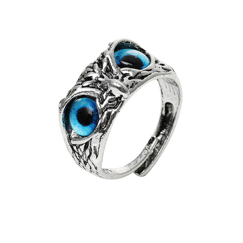 Vintage Style Owl Alloy Plating Open Ring 1 Piece