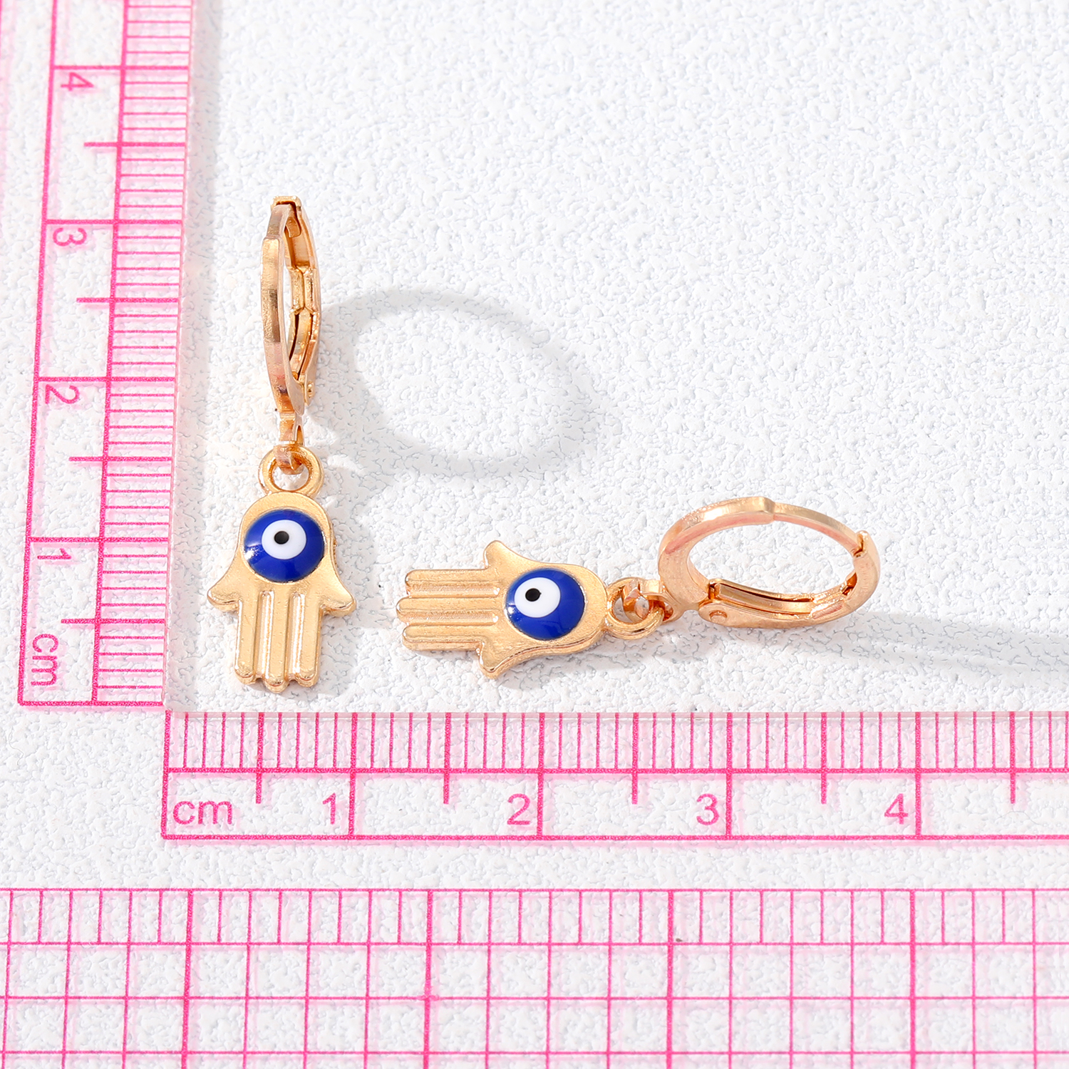 Fashion Devilu0027S Eye Palm Alloy Plating Drop Earrings 1 Piece