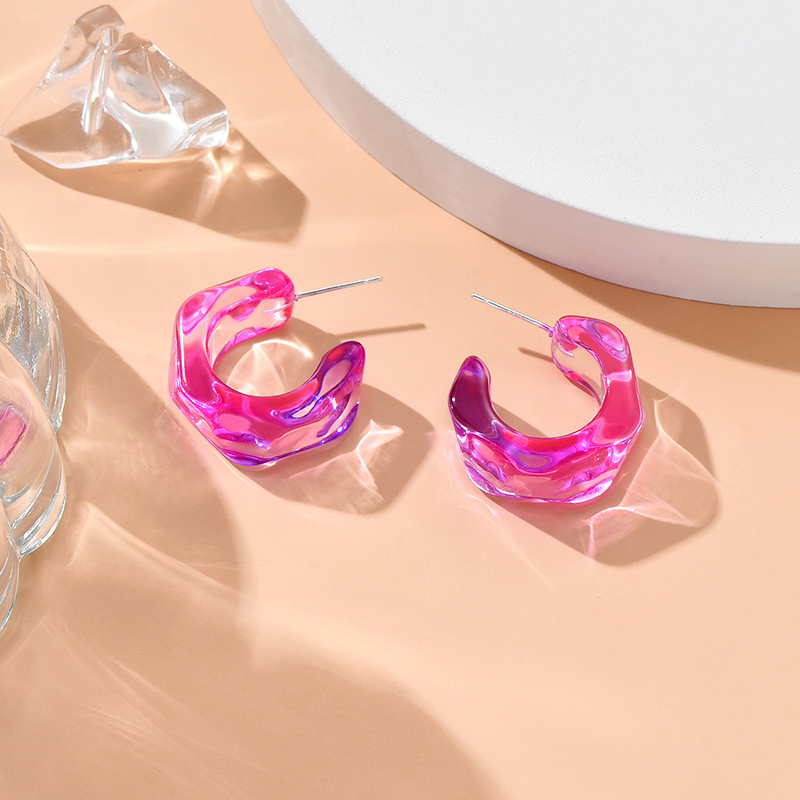 Fashion Transparent Synthetic Resin Earrings