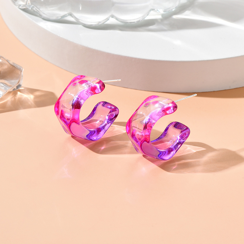 Fashion Transparent Synthetic Resin Earrings