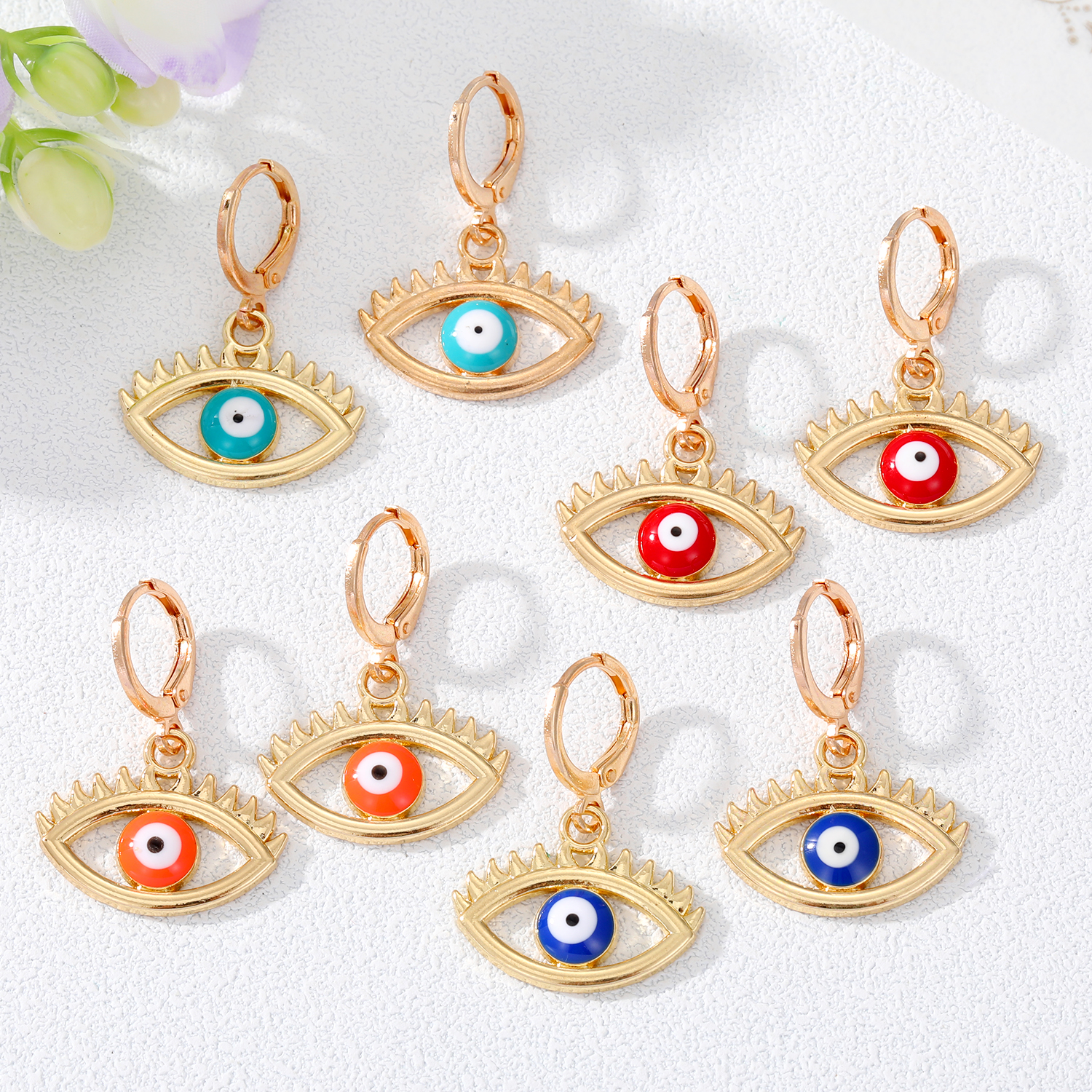 Retro Devilu0027S Eye Alloy Plating Earrings 1 Piece