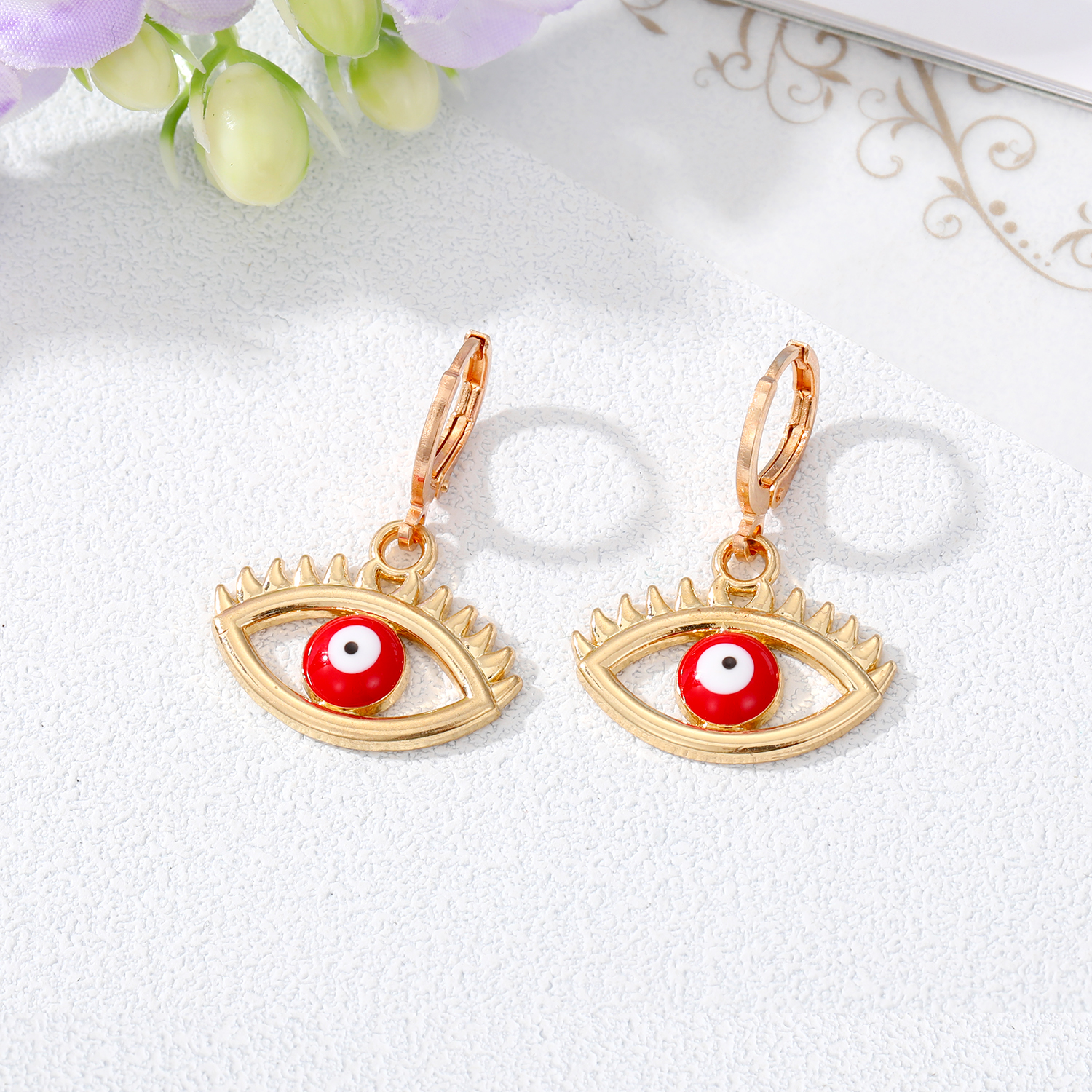 Retro Devilu0027S Eye Alloy Plating Earrings 1 Piece