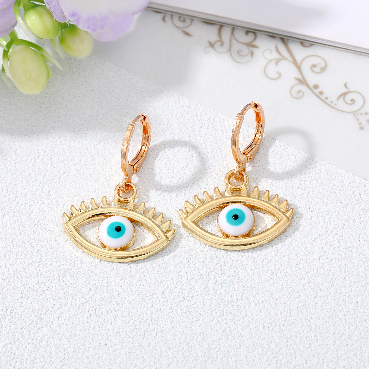 Retro Devilu0027S Eye Alloy Plating Earrings 1 Piece