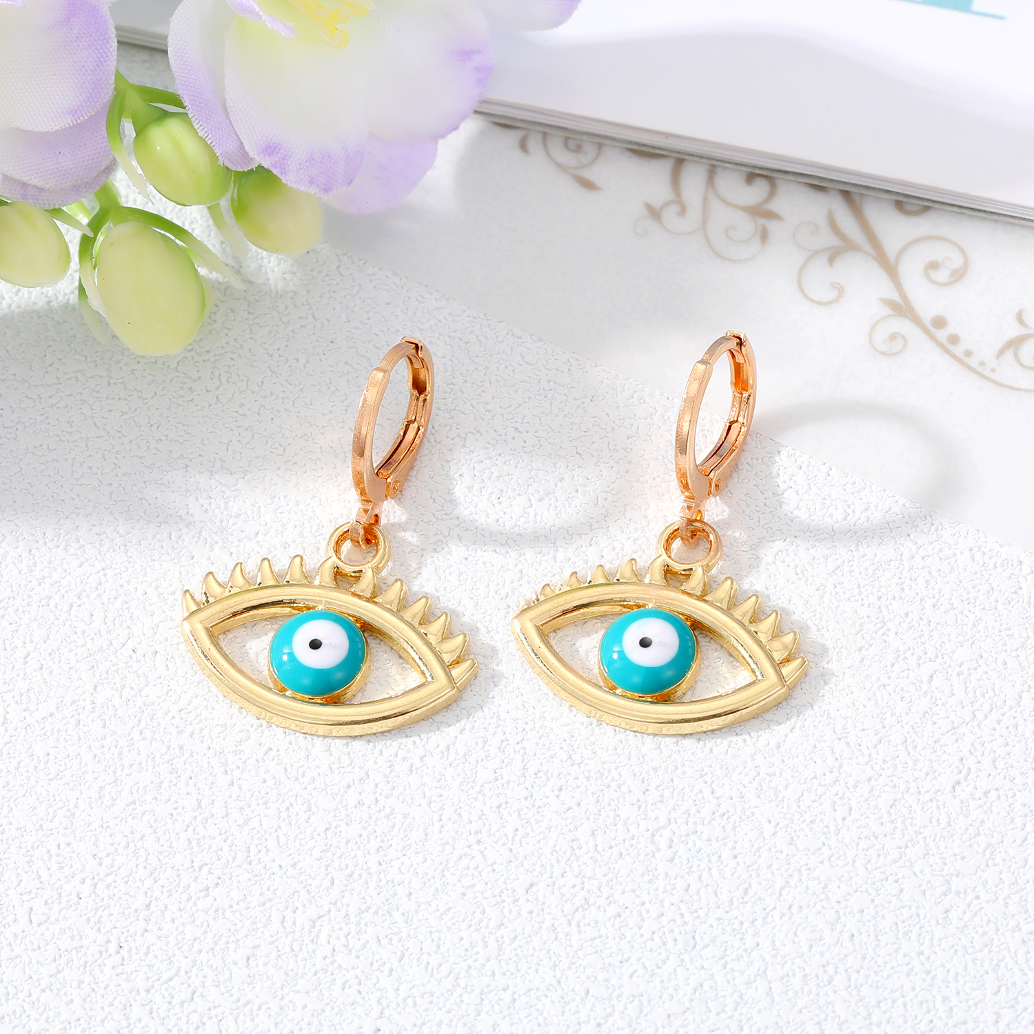 Retro Devilu0027S Eye Alloy Plating Earrings 1 Piece