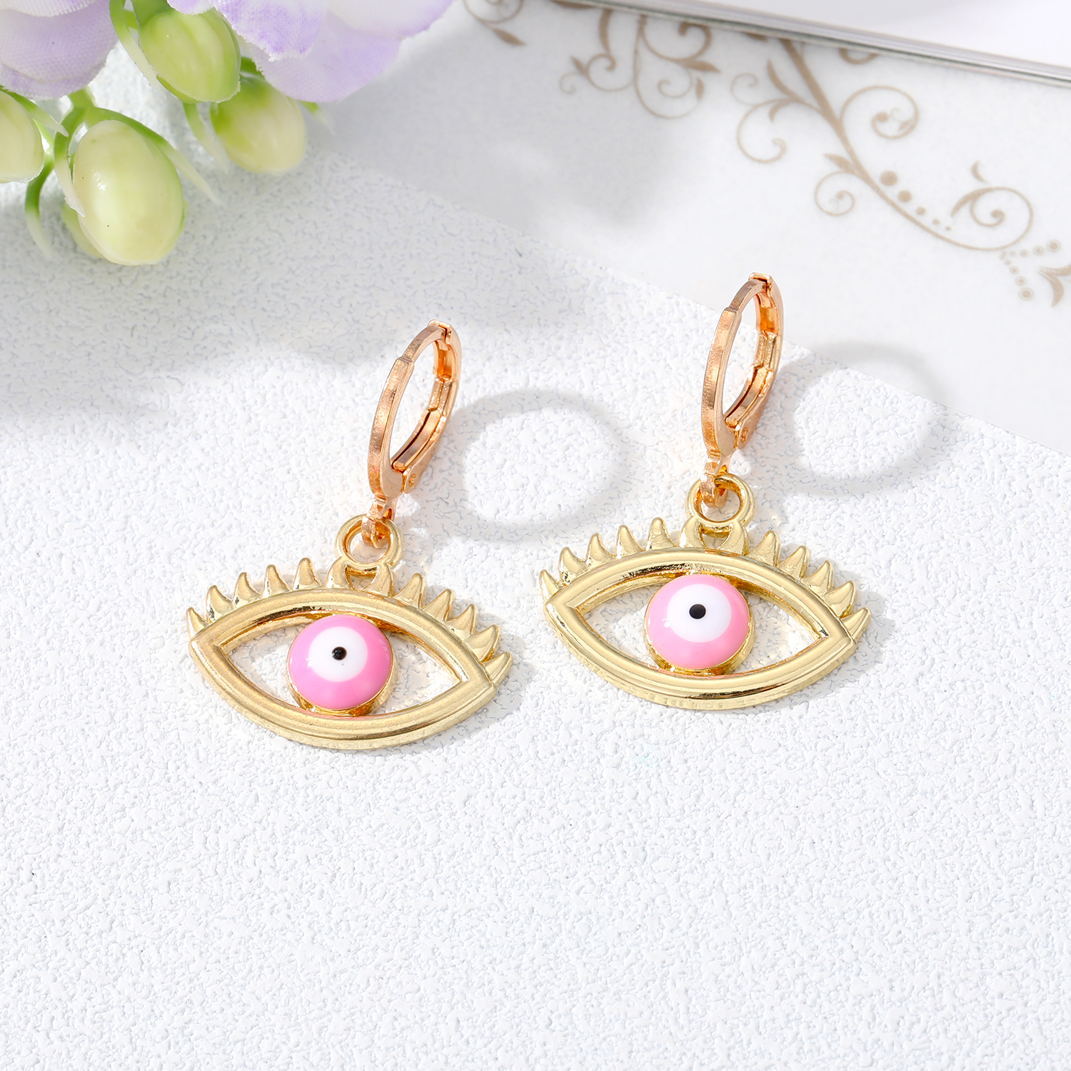 Retro Devilu0027S Eye Alloy Plating Earrings 1 Piece