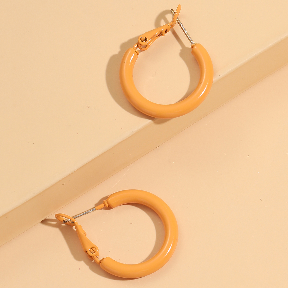 Fashion Round Alloy Hoop Earrings