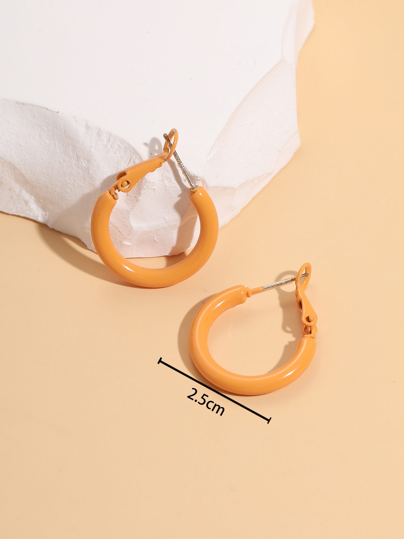 Fashion Round Alloy Hoop Earrings