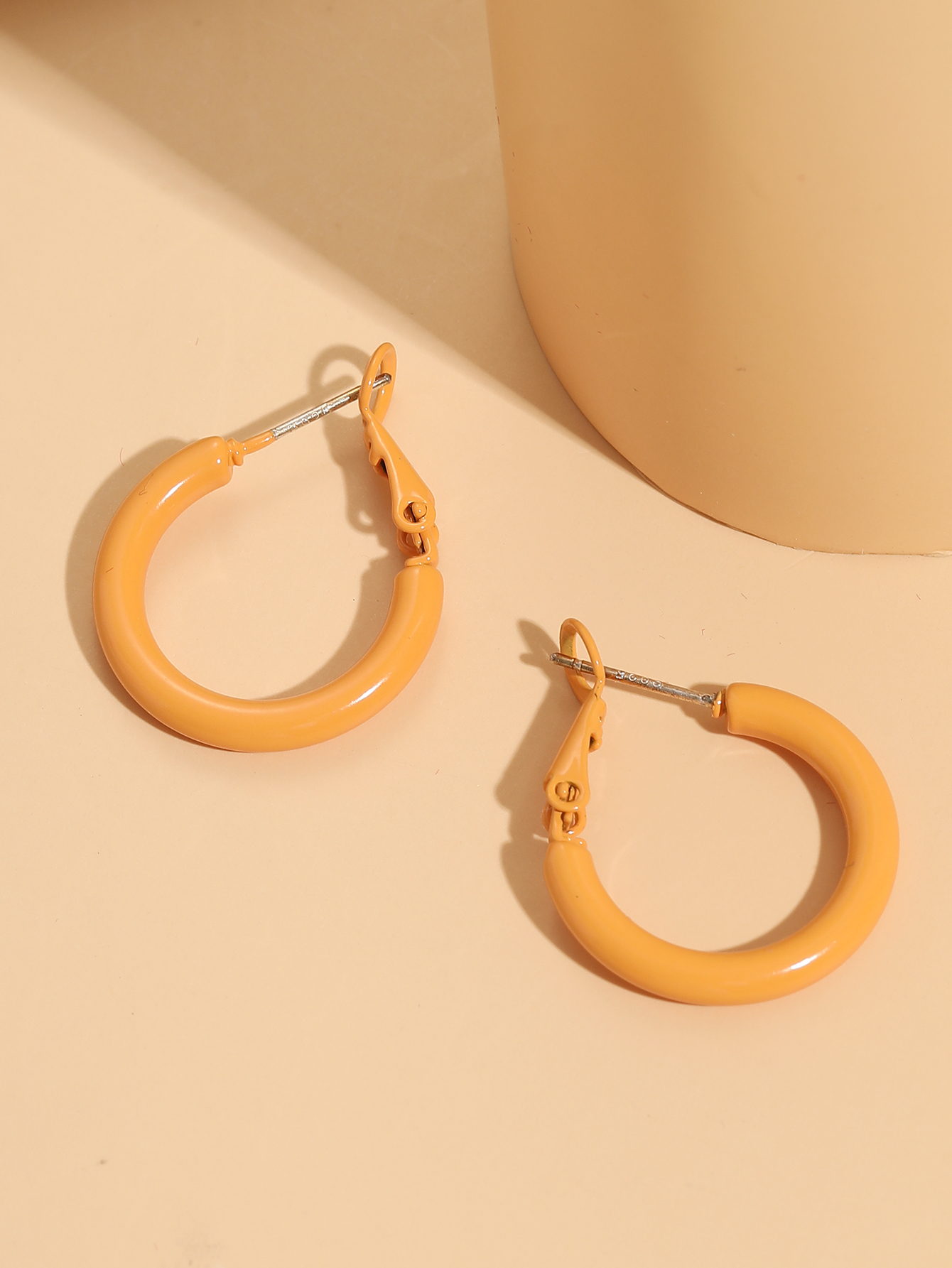 Fashion Round Alloy Hoop Earrings