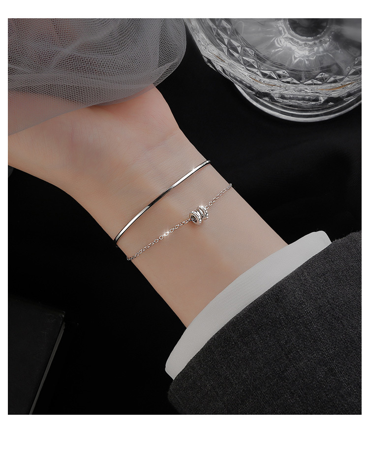 INS Style Geometric Alloy Plating Bracelets