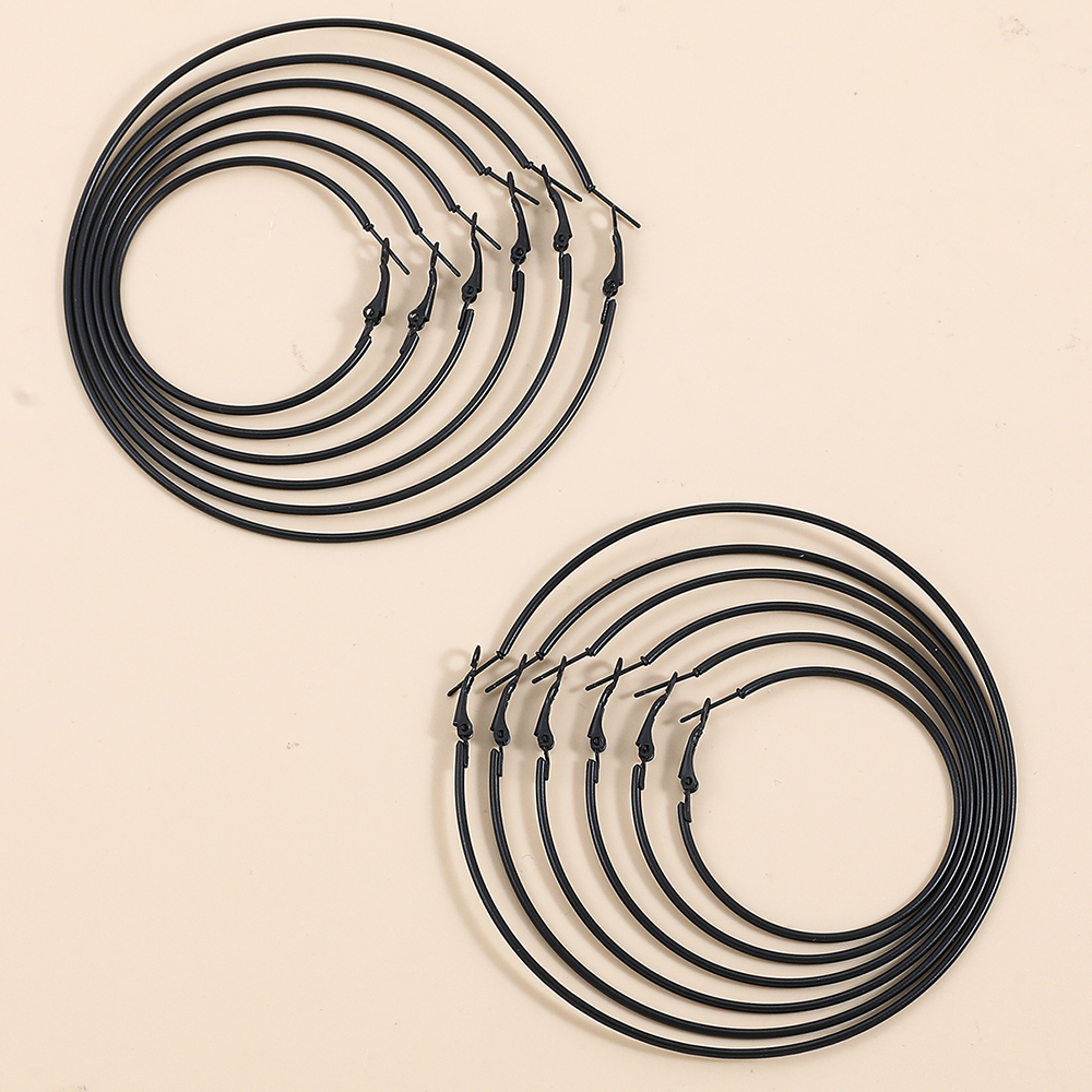 Modern Style Geometric Alloy Earrings 1 Pair