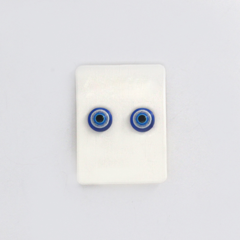 simple style Eye Alloy and Resin stud earrings