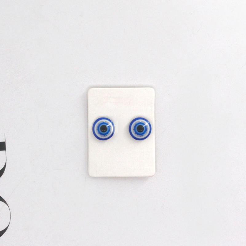 simple style Eye Alloy and Resin stud earrings