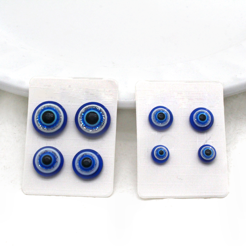 simple style Eye Alloy and Resin stud earrings