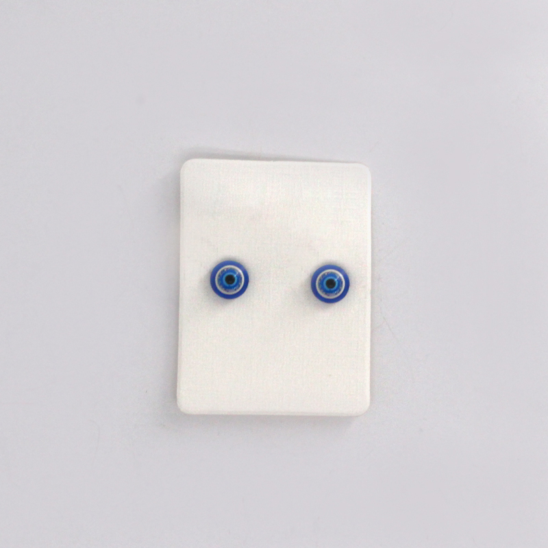 simple style Eye Alloy and Resin stud earrings