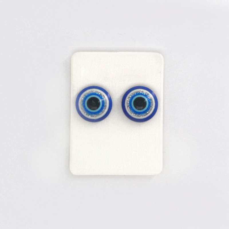 simple style Eye Alloy and Resin stud earrings