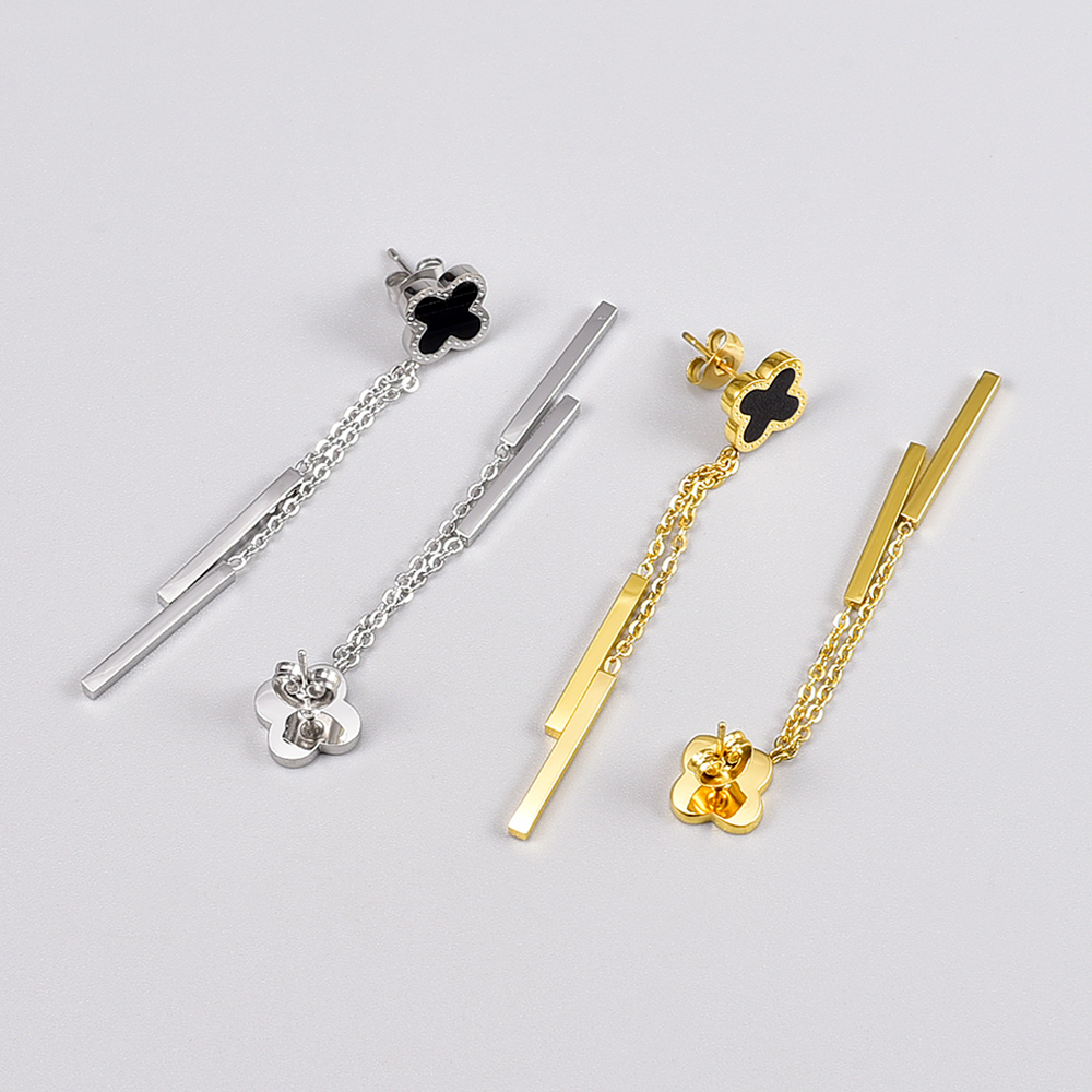 Fashion Titanium Steel Drop Earrings Plating Stainless Steel Earrings