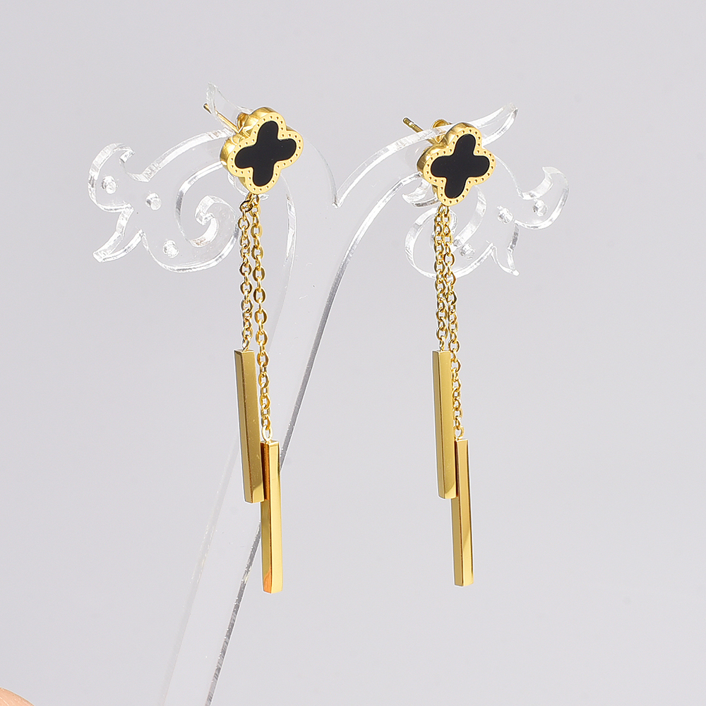 Fashion Titanium Steel Drop Earrings Plating Stainless Steel Earrings