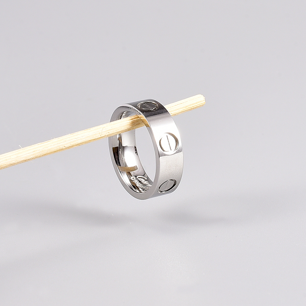 Fashion Geometric Titanium Steel Rings Plating Copper Rings
