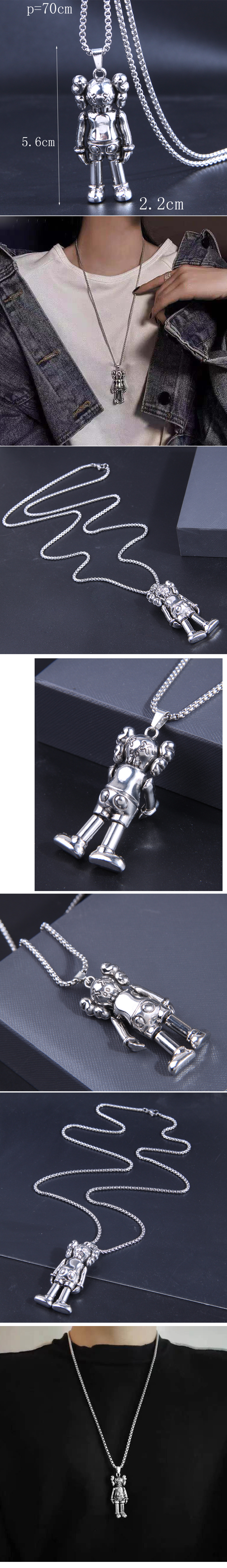 Fashion Human Alloy Plating Pendant Necklace 1 Piece