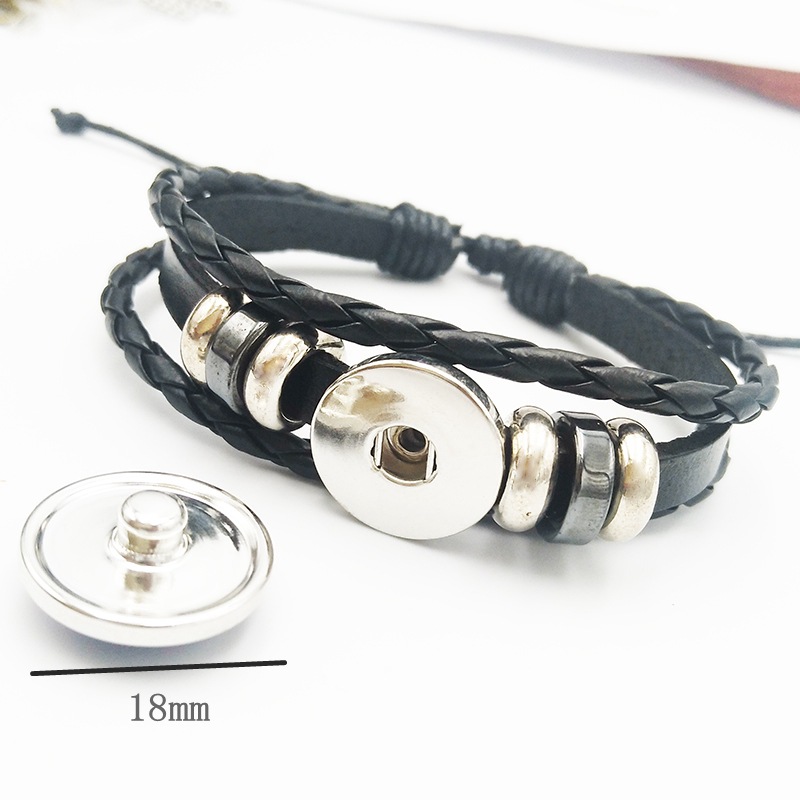 Retro Constellation PU Leather Knitting Bracelets 1 Piece