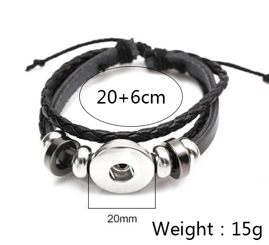 Retro Constellation PU Leather Knitting Bracelets 1 Piece