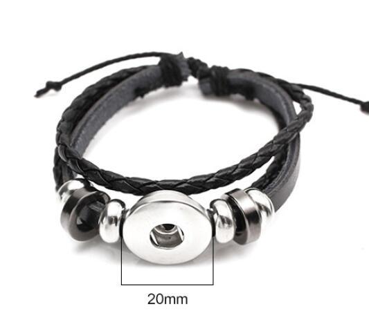 Retro Constellation PU Leather Knitting Bracelets 1 Piece