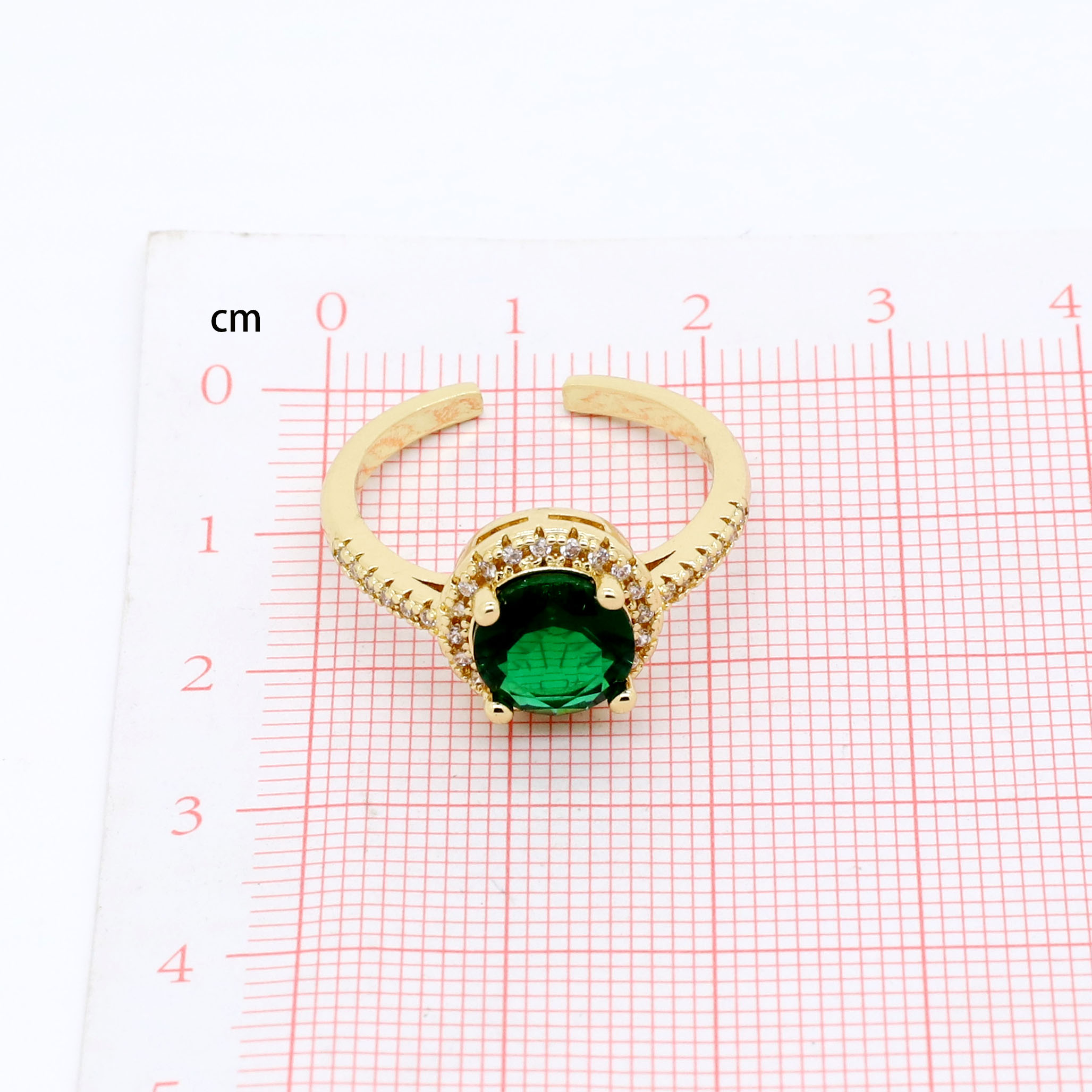 Fashion Heart Shape Strawberry Butterfly Copper Open Ring Plating Zircon Copper Rings 1 Piece
